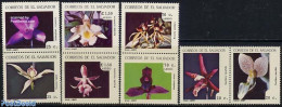 El Salvador 1987 Orchids 4x2v [:], Mint NH, Nature - Flowers & Plants - Orchids - Salvador