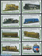 Dominica 1992 Model Railways 8v, Mint NH, Transport - Various - Railways - Toys & Children's Games - Treni