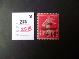 Timbre France Neuf * Caisse Amortissement N° 266 Cote 25  € - Nuevos