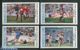 Ivory Coast 1990 Football Games 4v, Imperforated, Mint NH, Sport - Football - Nuevos