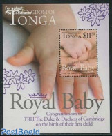 Tonga 2013 Royal Bany S/s, Mint NH, History - Kings & Queens (Royalty) - Case Reali