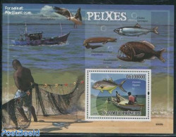 Sao Tome/Principe 2009 Fishing S/s, Mint NH, Nature - Transport - Fish - Fishing - Ships And Boats - Peces