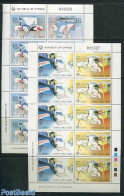 Cyprus 1988 Europa, 2 M/ss, Mint NH, History - Nature - Transport - Europa (cept) - Birds - Aircraft & Aviation - Flam.. - Nuevos