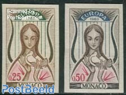 Monaco 1963 Europa CEPT 2v< Imperforated, Mint NH, History - Europa (cept) - Nuevos