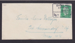 Deutsches Reich Bahnpost EF 411 Reichspräsident Roth Greding Ammerndorf Bayern - Lettres & Documents