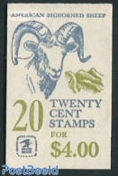United States Of America 1982 Bighorned Sheep Booklet, Mint NH, Nature - Animals (others & Mixed) - Stamp Booklets - Neufs