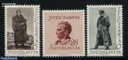 Yugoslavia 1952 J.B. Tito 60th Birthday 3v, Mint NH, History - Politicians - Nuovi