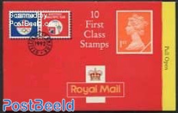 Great Britain 1992 Definitives Booklet, 10x1st, Harrison, Mint NH, Sport - Olympic Games - Stamp Booklets - Autres & Non Classés