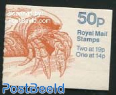 Great Britain 1989 Definitives Booklet, Common Hermit Crab, Mint NH, Nature - Shells & Crustaceans - Stamp Booklets - .. - Unused Stamps