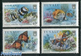 Tuvalu 1989 Marine Life 4v, SPECIMEN, Mint NH, Nature - Fish - Peces