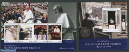 Saint Kitts/Nevis 2013 Election Of Pope Francis 2 S/s, Mint NH, Religion - Pope - Religion - Papas