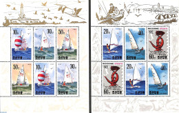 Korea, North 1992 Riccione 92, 2 M/s, Mint NH, Sport - Transport - Various - Sailing - Sport (other And Mixed) - Phila.. - Vela