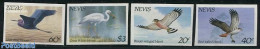 Nevis 1985 Birds 4v, Imperforated, Mint NH, Nature - Birds - Birds Of Prey - St.Kitts Y Nevis ( 1983-...)