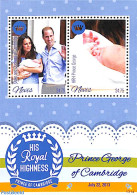 Nevis 2013 Prince George 2v M/s, Mint NH, History - Kings & Queens (Royalty) - Case Reali