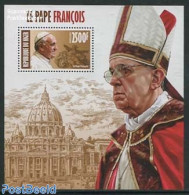 Niger 2013 Pope Francis S/s, Mint NH, Religion - Pope - Religion - Pausen