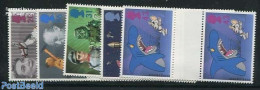 Great Britain 1996 Childern Television 5v, Gutter Pairs, Mint NH, Performance Art - Radio And Television - Art - Child.. - Other & Unclassified