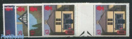 Great Britain 1997 Post Offices 4v, Gutter Pairs, Mint NH, Mail Boxes - Post - Art - Architecture - Autres & Non Classés