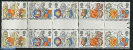 Great Britain 1998 Coats Of Arms 5v [::::], Gutter Pairs, Mint NH, History - Coat Of Arms - Autres & Non Classés