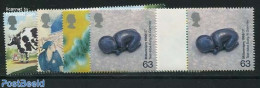 Great Britain 1999 Millennium, Health 4v, Gutter Pairs, Mint NH, Health - Nature - Health - Cattle - Other & Unclassified