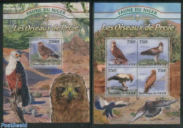 Niger 2013 Birds Of Prey 2 S/s, Mint NH, Nature - Birds - Níger (1960-...)