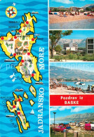 73356067 Baska Otok Krk Hotel Badestrand Campingplatz Landkarte Baska Otok Krk - Croatie