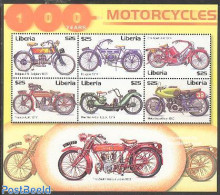 Liberia 2001 Motorcycles 6v M/s, Begian F/N., Mint NH, Transport - Motorcycles - Motos