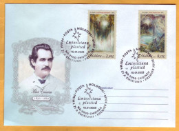 2023  Moldova FDC „Eminesciana Plastică”, „Creativity Of Mihai Eminescu In Painting” Art, Paintings, Modern - Moldavie