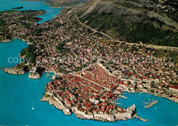 73356050 Dubrovnik Ragusa Altstadt Stadtmauer Festung Hafen Fliegeraufnahme Dubr - Croazia