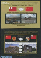 Tonga 2013 Diplomatic Relations With China 2 S/s, Mint NH, Transport - Aircraft & Aviation - Art - Bridges And Tunnels - Vliegtuigen