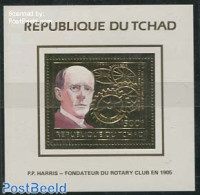 Chad 1984 P.P. Harris S/s, Gold, Mint NH, Various - Rotary - Altri & Non Classificati