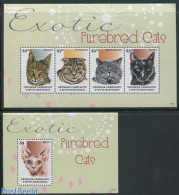 Grenada Grenadines 2013 Cats 2 S/s, Mint NH, Nature - Cats - Grenade (1974-...)