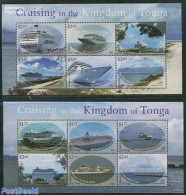 Tonga 2013 Cruising In The Kingdom Of Tonga 12v (2 M/s), Mint NH, Transport - Ships And Boats - Boten