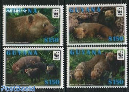 Guyana 2011 WWF, Bush Dog 4v, Mint NH, Nature - Animals (others & Mixed) - World Wildlife Fund (WWF) - Guyana (1966-...)