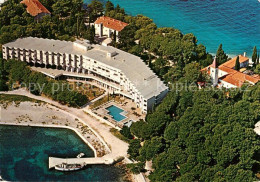 73356036 Rovinj Rovigno Istrien Hotelanlage Badestrand Fliegeraufnahme  - Croazia