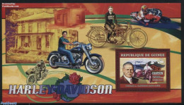 Guinea, Republic 2006 William A. Davidson S/s, Mint NH, Transport - Motorcycles - Motorräder