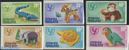 Togo 1971 UNICEF, Toys 6v, Imperforated, Mint NH, History - Various - Unicef - Toys & Children's Games - Togo (1960-...)