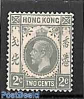 Hong Kong 1931 2c, Grey, WM Mult.Script-CA, Stamp Out Of Set, Unused (hinged) - Ungebraucht