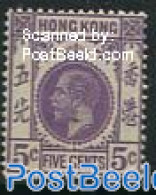 Hong Kong 1931 5c, Violet, Stamp Out Of Set, Mint NH - Nuevos