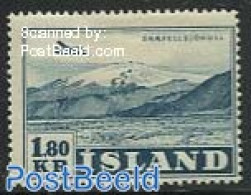 Iceland 1952 1.80Kr, Stamp Out Of Set, Unused (hinged), Transport - Aircraft & Aviation - Nuevos