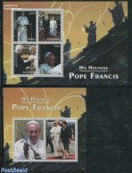 Guyana 2014 Pope Francis 2 S/s, Mint NH, Religion - Pope - Religion - Päpste