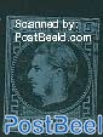 Romania 1866 5 Par Black On Thick Blue Paper, Used, Used Stamps - Gebruikt