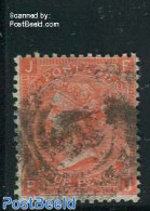 Great Britain 1865 4p Redorange, Plate 11, Used, Used Stamps - Autres & Non Classés