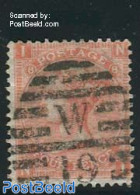 Great Britain 1865 4p Redorange, Plate 8, Used, Used Stamps - Other & Unclassified