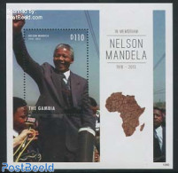 Gambia 2013 Nelson Mandela S/s, Mint NH, History - Nobel Prize Winners - Politicians - Nelson Mandela - Premio Nobel
