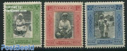 Jamaica 1923 Child Welfare 3V, Unused (hinged) - Giamaica (1962-...)