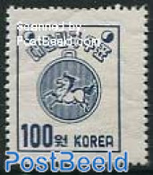 Korea, South 1951 100W, Perf. 11, Stamp Out Of Set, Mint NH, Nature - Horses - Korea, South