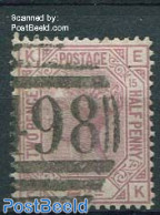 Great Britain 1876 2.5p, Plate 15, Used, Used Stamps - Sonstige & Ohne Zuordnung