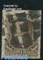 Brazil 1877 260R Brown, Used, Used - Usados