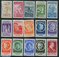 Turkey 1935 Woman Congress 15v, Unused (hinged), History - Science - Transport - Various - Nobel Prize Winners - Women.. - Other & Unclassified