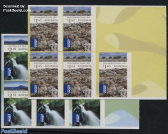 Australia 2012 Wilderness 2 Foil Booklets, Mint NH, Nature - Water, Dams & Falls - Nuevos